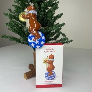 Hallmark Keepsake Big-Top Bear Ornament 1st #1 Tin Toys Series Circus
